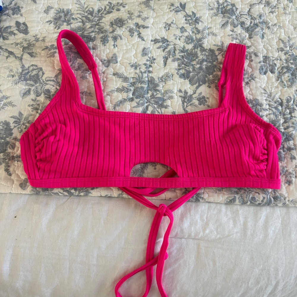 HOT PINK SWIMSUIT TOP